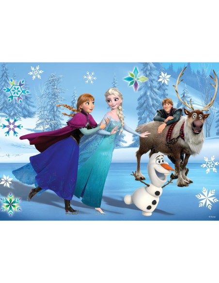 Puzzle Disney Frozen 24 Pezzi Maxipuzzle Double-Face Lisciani – Gioco Educativo 3+