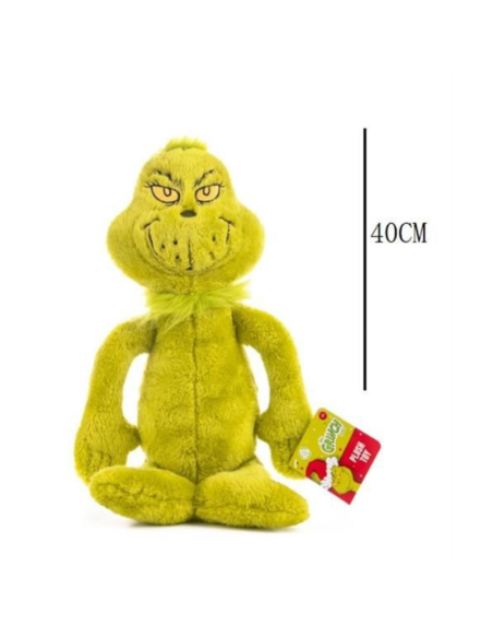 Peluche Grinch 40 cm – Morbido Pupazzo Natalizio Ufficiale  Idea Regalo per Bambini e Fan Dr. Seuss