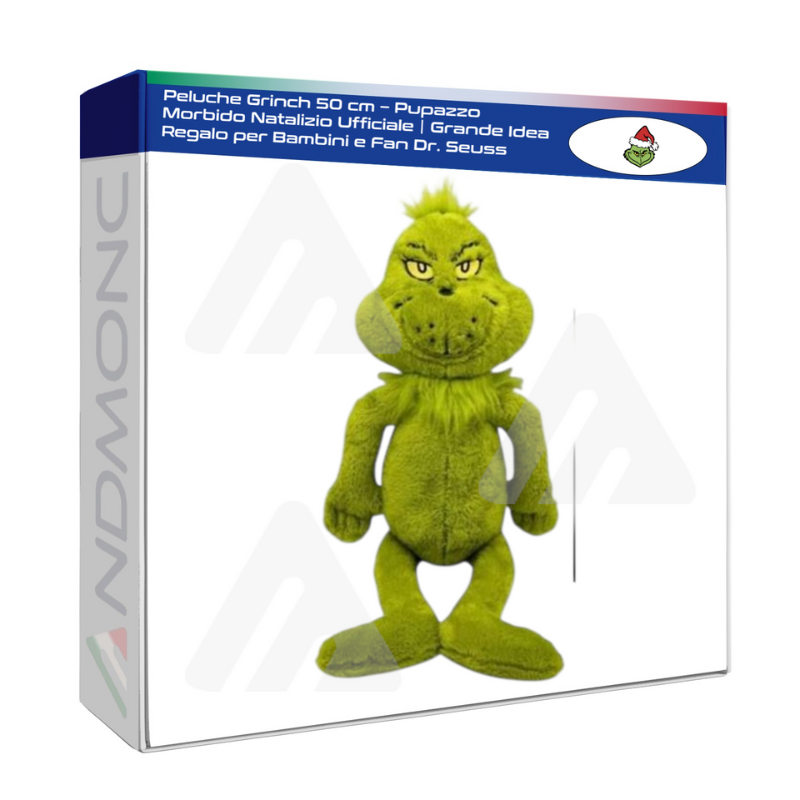 Peluche Grinch 50 cm – Pupazzo Morbido...
