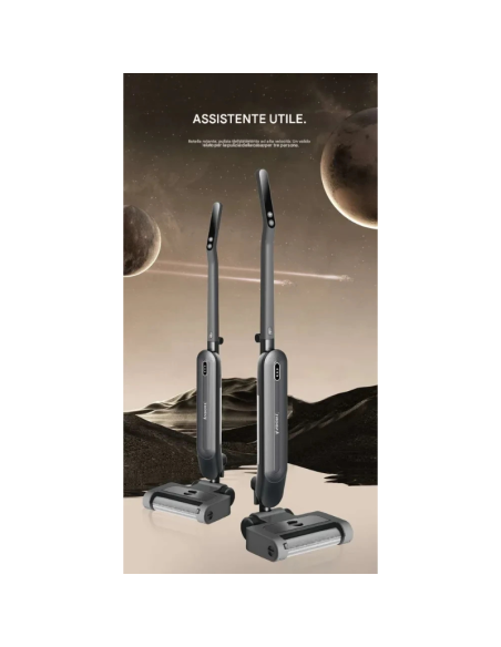 Andowl Q-XC3 Elettro Mop Elettrico Senza Fili – Lavapavimenti Ricaricabile, Colore Nero