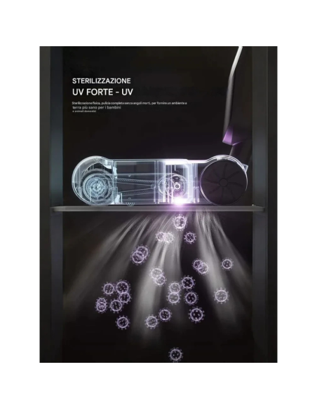 Andowl Q-XC3 Elettro Mop Elettrico Senza Fili – Lavapavimenti Ricaricabile, Colore Nero