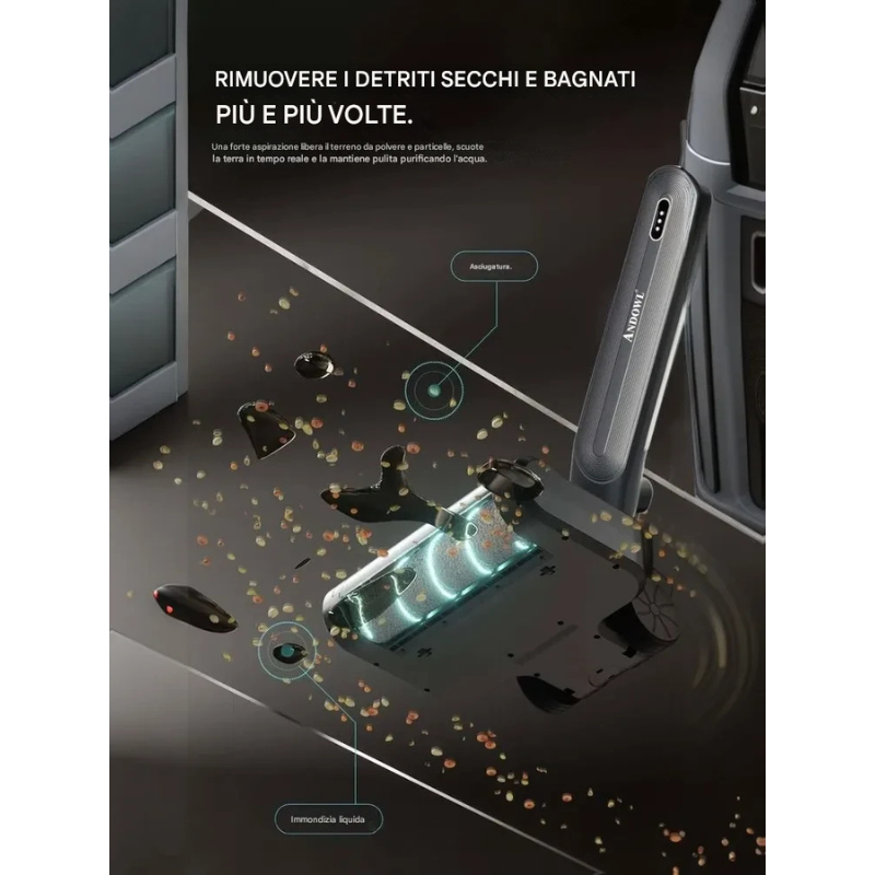 Andowl Q-XC3 Elettro Mop Elettrico Senza Fili –...