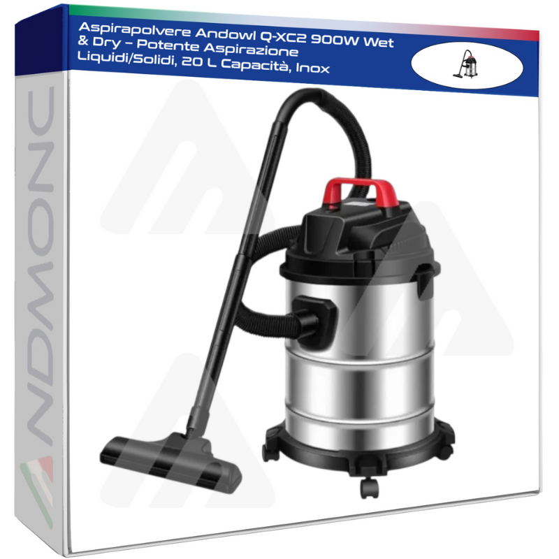 Aspirapolvere Andowl Q-XC2 900W Wet & Dry –...