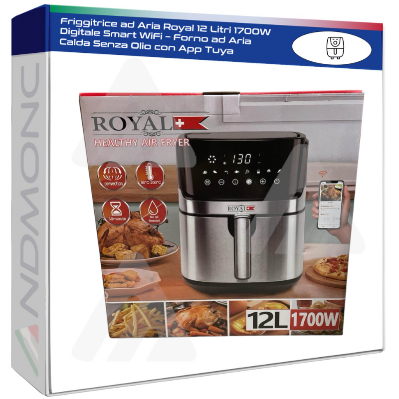Friggitrice ad Aria Royal 12 Litri 1700W...