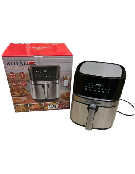 Friggitrice ad Aria Royal 12 Litri 1700W Digitale Smart WiFi – Forno ad Aria Calda Senza Olio con App Tuya