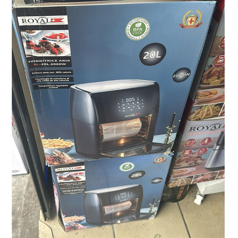Friggitrice ad Aria Royal RL-20L 20 Litri 2000W...