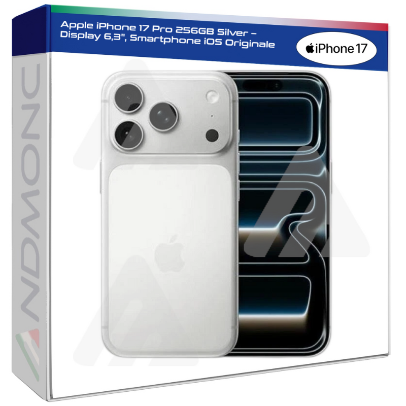 Apple iPhone 17 Pro 256GB Silver – Display...