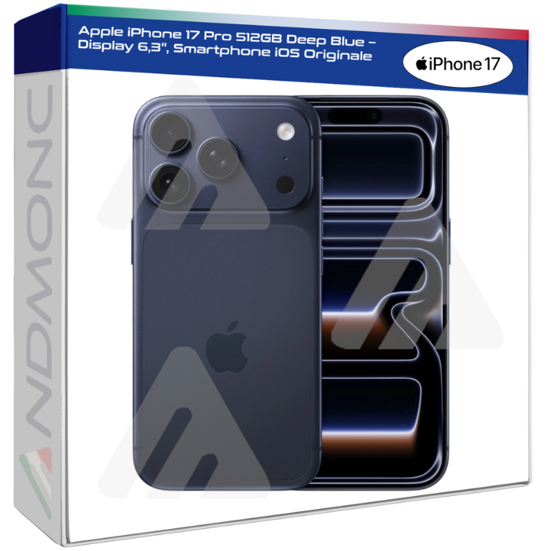 Apple iPhone 17 Pro 512GB Deep Blue – Display...