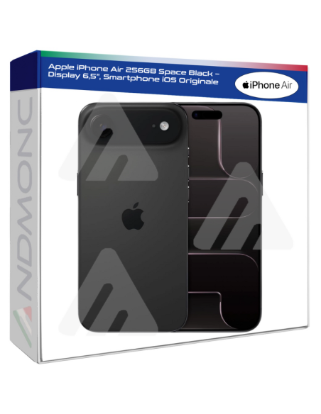 Apple iPhone Air 256GB Space Black – Display 6,5", Smartphone iOS Originale Nuovo ufficiale