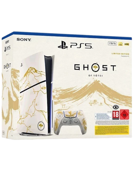 Sony PlayStation 5 Console 1TB Ghost of Yōtei Gold Limited Edition White Slim – PS5 Next-Gen