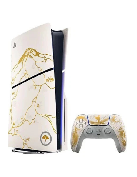 Sony PlayStation 5 Console 1TB Ghost of Yōtei Gold Limited Edition White Slim – PS5 Next-Gen