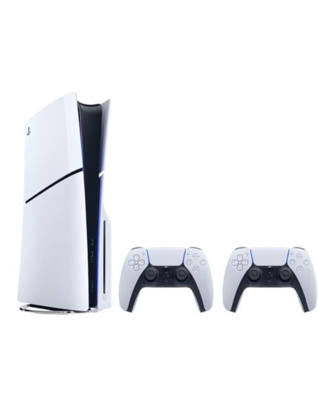 Sony PlayStation 5 Console 1TB Standard Slim White + 2 Controller DualSense ITA – PS5 Next-Gen