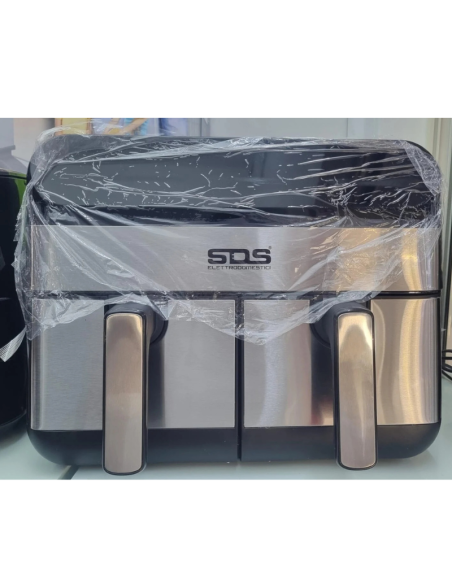 Friggitrice ad Aria SDS DUOS 12L (6L+6L) 2400W Doppio Cestello | Display Touch 8 Programmi