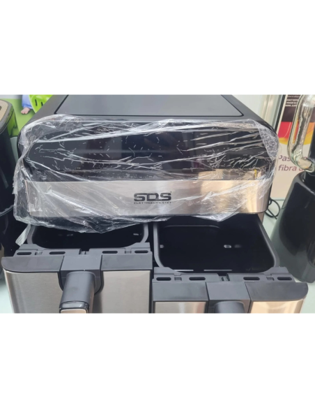 Friggitrice ad Aria SDS DUOS 12L (6L+6L) 2400W Doppio Cestello | Display Touch 8 Programmi