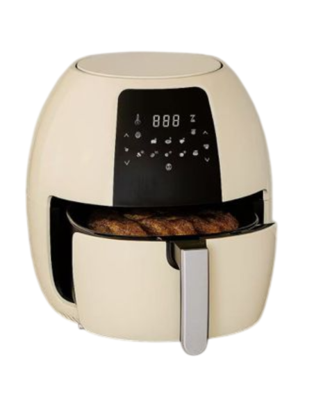 Friggitrice ad Aria 10L 1800W Panna – Air Fryer Digitale XL Senza Olio per Famiglia