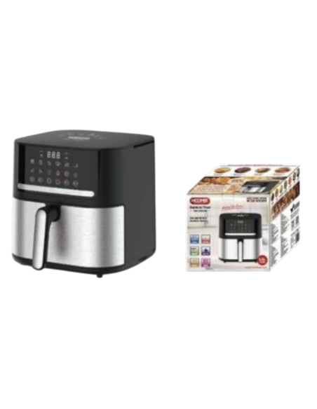 Friggitrice ad Aria Digitale HOMEI 7,7L 1800W – Air Fryer Senza Olio con Display Touch e 12 Programmi