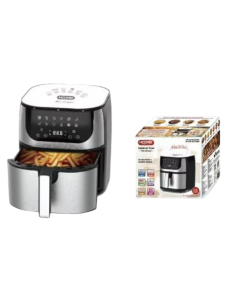Friggitrice ad Aria Digitale HOMEI 5,5L 1500W – Air Fryer Senza Olio con Display Touch e 8 Programmi