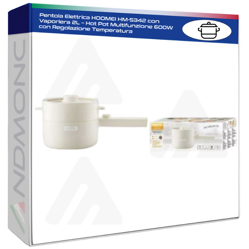 Pentola Elettrica HOOMEI HM-5342 con Vaporiera...