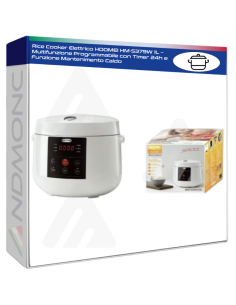 Rice Cooker Elettrico HOOMEI HM-5379W 1L – Multifunzione...