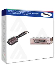 Spazzola Asciugacapelli HOOMEI HM-7195DS – Hot Air Brush...