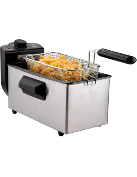Friggitrice a Olio Elettrica WJ-800 3,5L – 2000W in Acciaio Inox con Termostato Regolabile