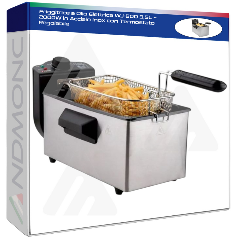 Friggitrice a Olio Elettrica WJ-800 3,5L –...