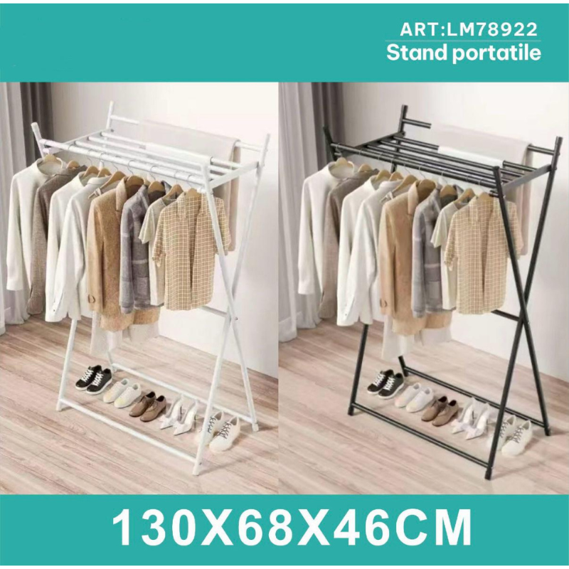 Stand Appendiabiti Portatile in Alluminio...