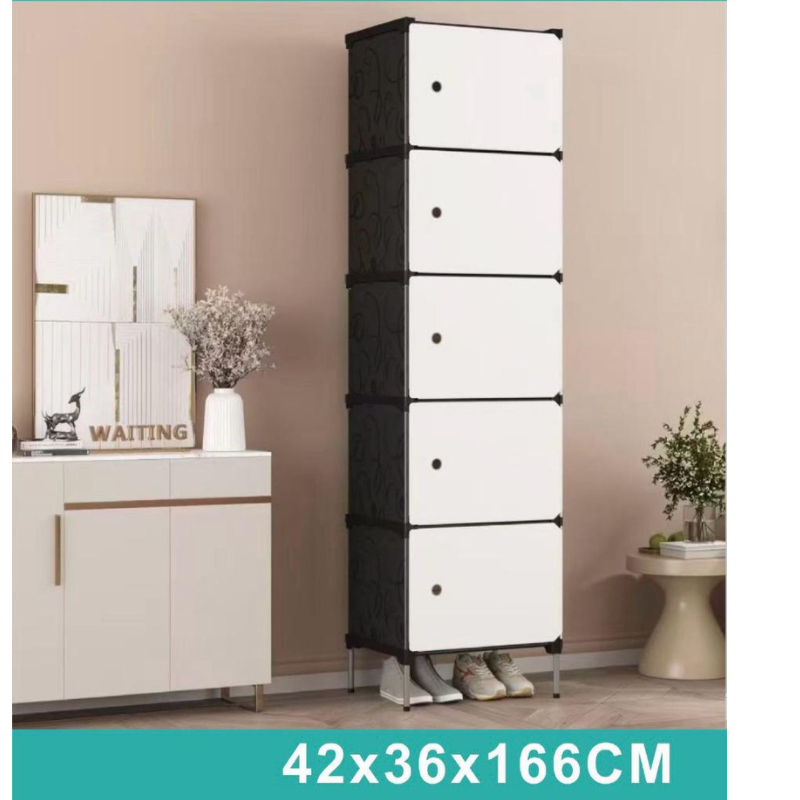 Scaffale Modulare Salvaspazio 5 Ante 42x36x166...