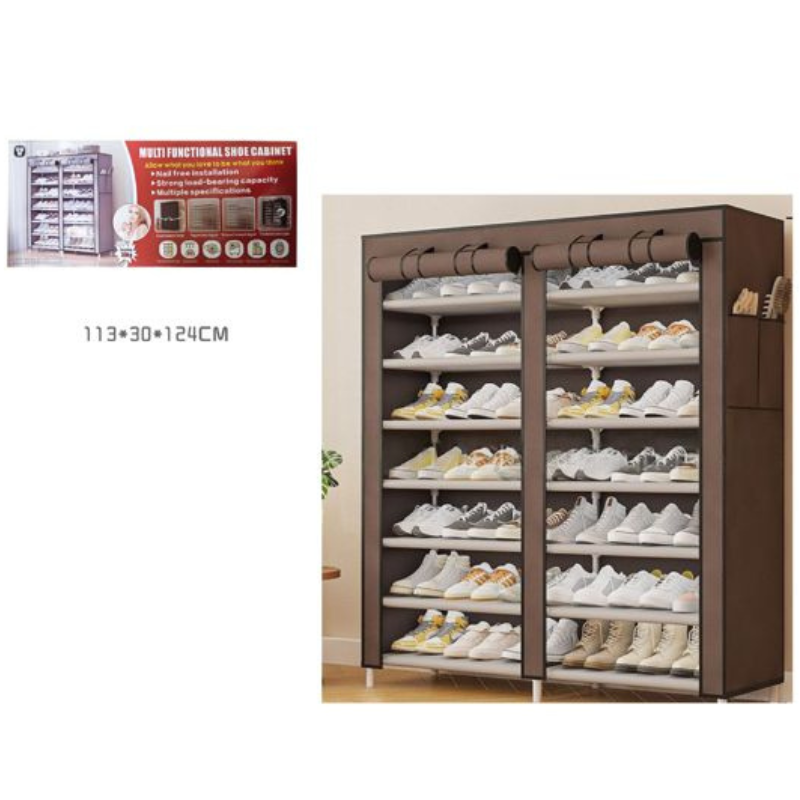 Scarpiera Doppia Salvaspazio in Tessuto Colore...