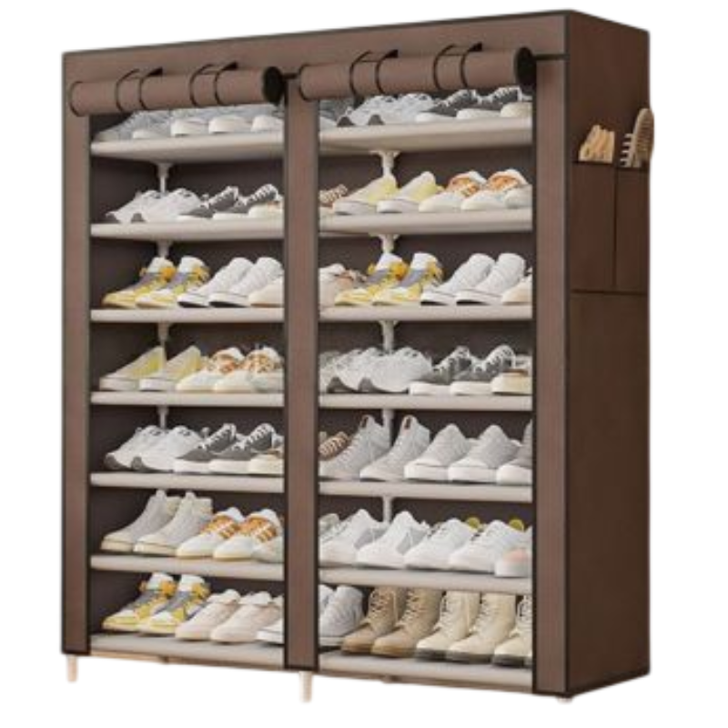 Scarpiera Doppia Salvaspazio in Tessuto Colore...