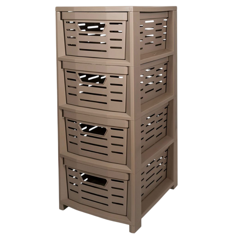 Cassettiera in Plastica 4 Cassetti Impilabile...