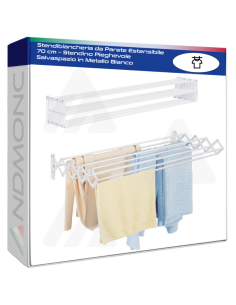Stendibiancheria da Parete Estensibile 70 cm – Stendino...
