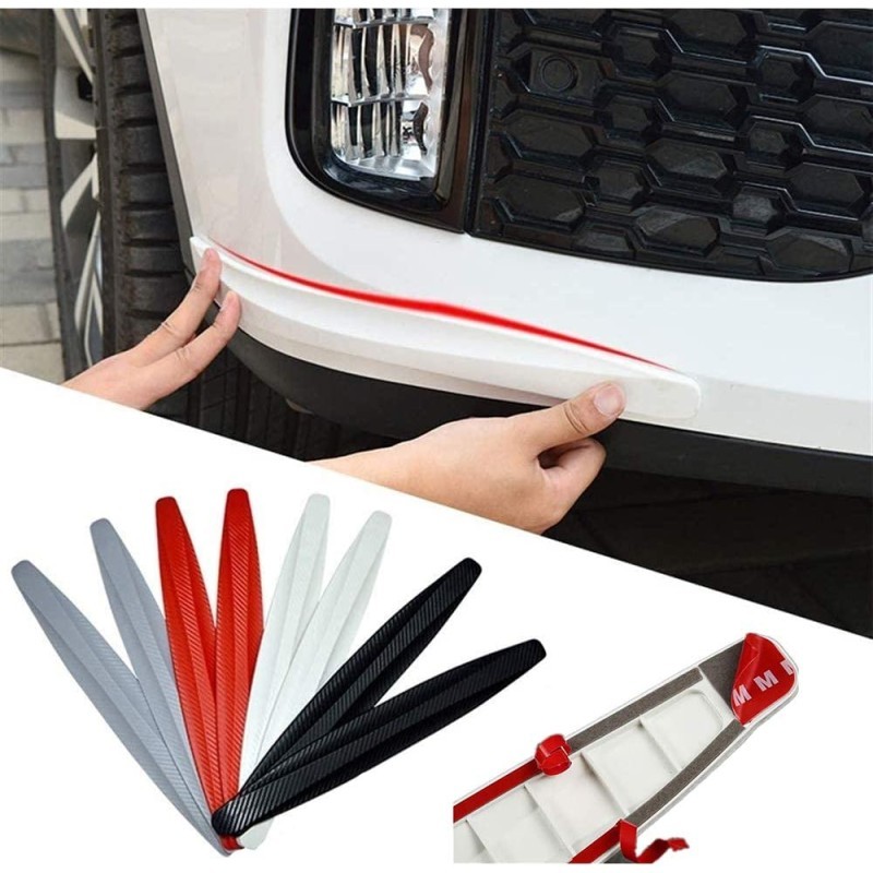 2pz. Strisce paraurti antigraffio GRIGIO