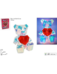 Orsetto Luminoso LED con Cuore Rosso – Decorazione Regalo... 2