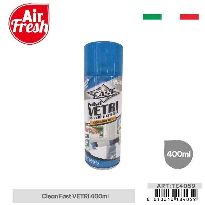 Detergente Spray per Vetri e Specchi Clean Fast...