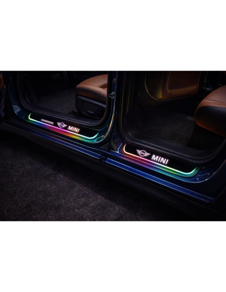 Battitacco LED MINI Cooper RGB Senza Fili – Set 4 Pezzi Ricaricabili USB