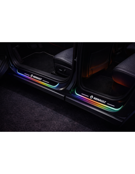4pz anteriore e posteriore battitacco LED Renault RGB senza fili adesivo