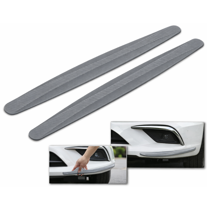 2pz. Strisce paraurti antigraffio GRIGIO