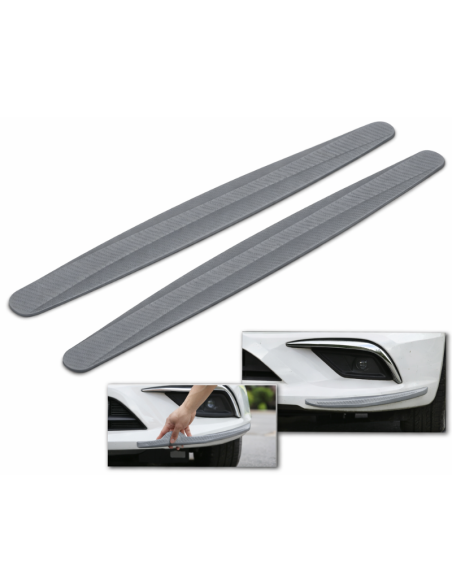 2pz. Strisce paraurti antigraffio GRIGIO