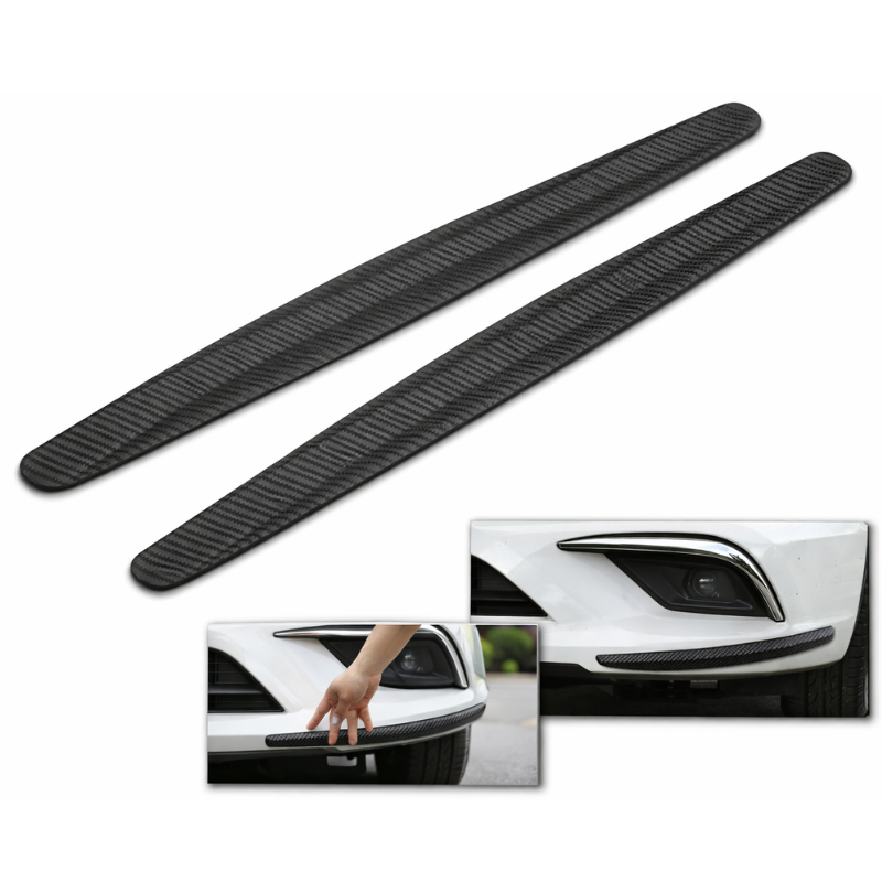 2pz. Strisce paraurti antigraffio Carbon Black