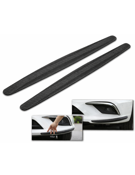 2pz. Strisce paraurti antigraffio Carbon Black