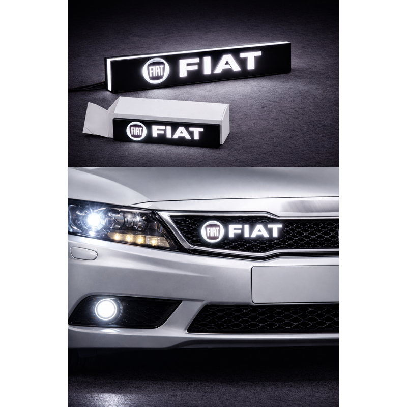 Distintivo LED FIAT Illuminato per Griglia...