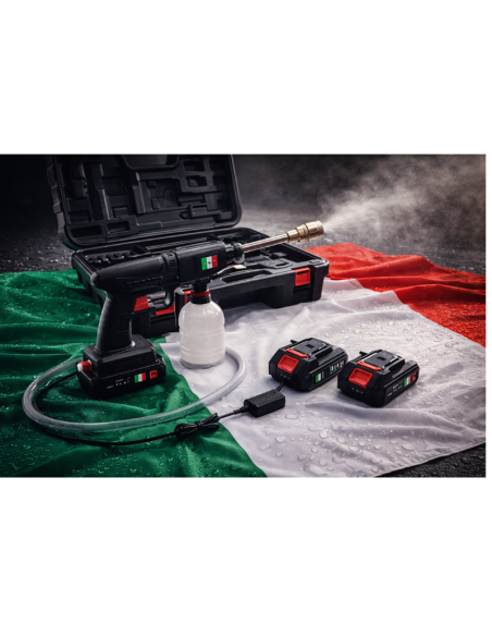 Idropulitrice Portatile a Batteria Pro – Doppia Batteria al Litio made in Italy