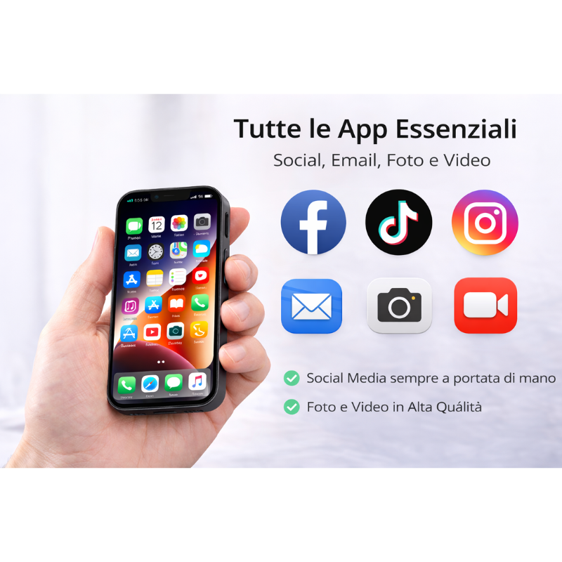 Mini Smartphone 4G Compatto – 10GB RAM 512GB...