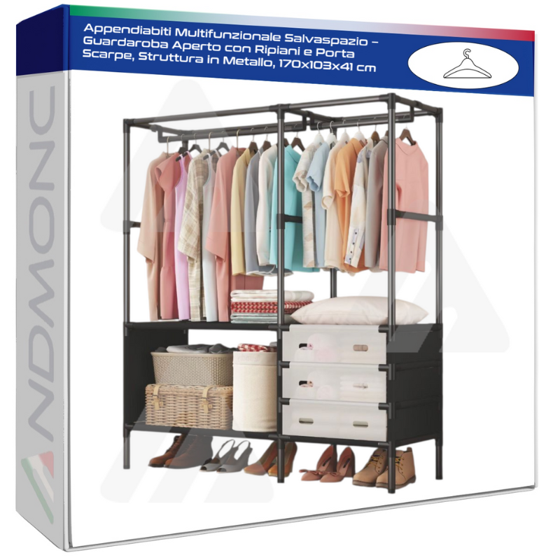 Appendiabiti Multifunzionale Salvaspazio –...