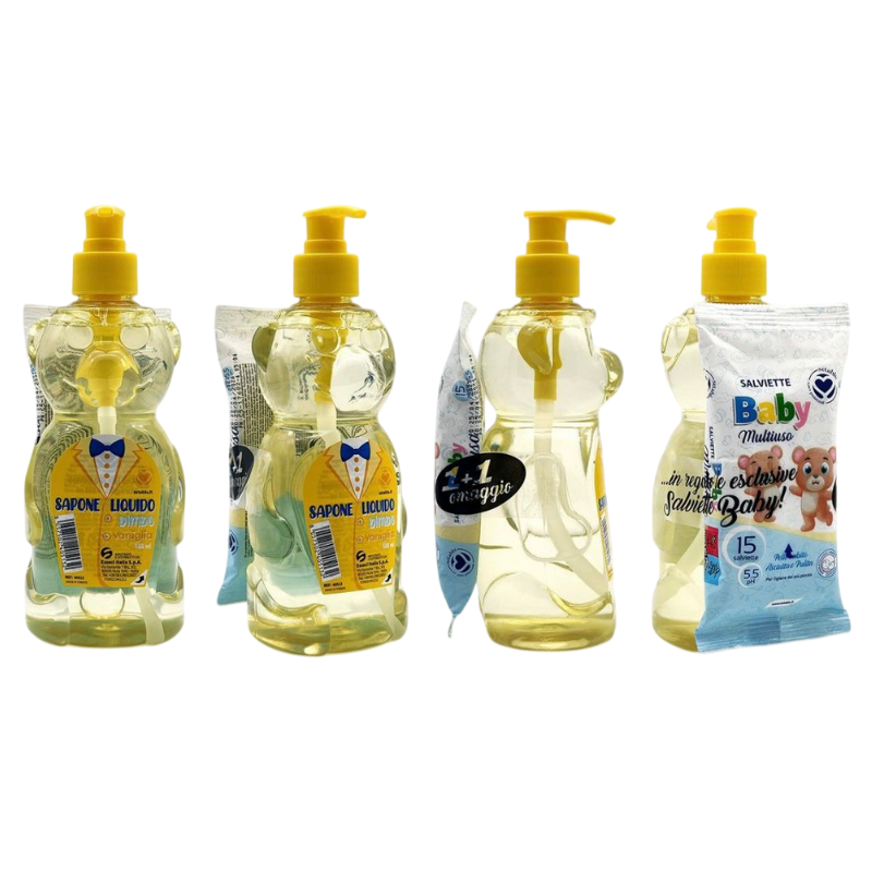 Sapone Liquido per Bambini con Salviettine...