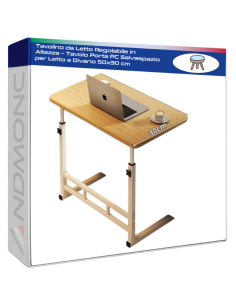 Tavolino da Letto Regolabile in Altezza – Tavolo Porta PC...