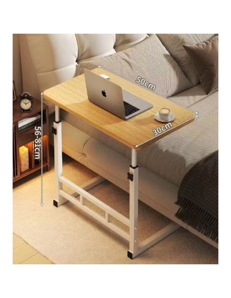 Tavolino da Letto Regolabile in Altezza – Tavolo Porta PC Salvaspazio per Letto e Divano 50x30 cm