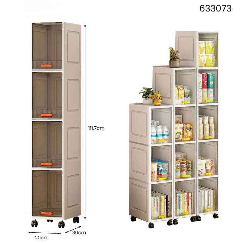 Mobiletto Salvaspazio con Ruote 4 Ripiani –...