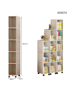 Mobiletto Salvaspazio con Ruote 5 Ripiani – Scaffale... 2